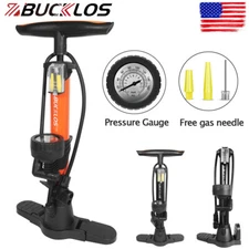 Cycling Road MTB Bike Foot Floor Pump Gauge160PSI Presta&Schrader Hand Mini Pump