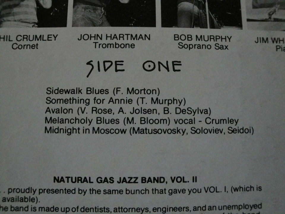 Natural Gas Jazz Band Volume Two 1977 KQ142 Vinyl Lp Record Album EX - Image 3 of 4