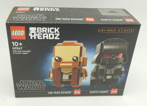 LEGO 40547 Obi-Wan Kenobi & Darth Vader BrickHeadz MISB Star Wars NEW OVP MISB