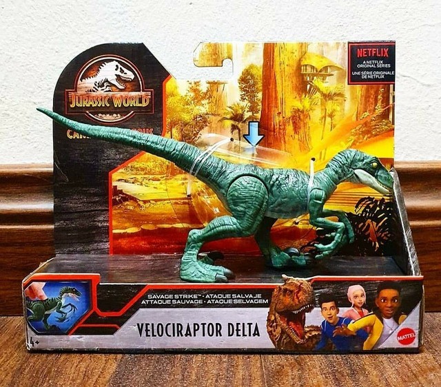Jurassic World Camp Cretaceous Velociraptor Delta Mattel 2020 Dinosaur for sale online | eBay