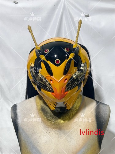 Anime Shin Kamen Rider Avispa Mujer Impresión 3D Juegos con disfraces Máscara Casco Hecho a mano utilería - Imagen 8 de 10