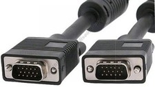 Lot5 50ft long SVGA/VGA Male-M Monitor/LCD/TV/HDTV/Projector Cable/Cord 4xShield