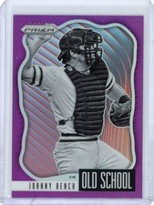 2021 Panini Prizm #OS-8 Johnny Bench Old School Carolina Purple Prizm
