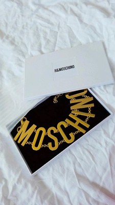 Moschino x H&M Halskette 2017 Collier Goldfarben Schmuck Kollektion Neu mit Box
