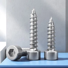 M2-M6 Allen Hex Socket Head Cap Self-tapping Screws Bolts Allen Nickel Plated