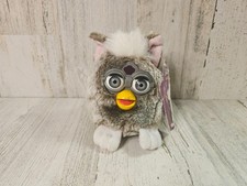 Vintage Furby Buddies 1999 Gray w/ Gray Eyes Plush Tiger Electronics 4 Inch