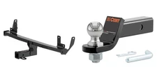CURT Trailer Hitch Tow Kit 2in Receiver, 2in Ball Mount, Pin & Clip - 13553