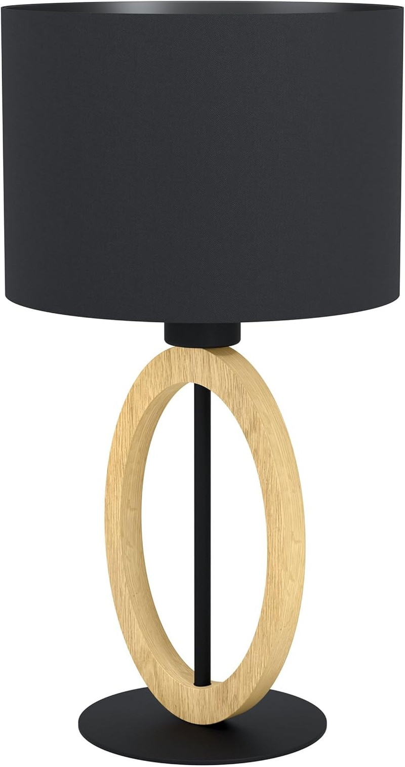Basildon 1 Eglo Lampada Tavolo Legno - Must-Have Arredamento Boho