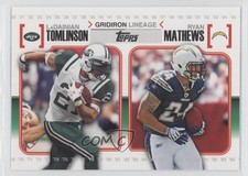 2010 Topps Gridiron Lineage LaDainian Tomlinson Ryan Mathews #GL-TM HOF 2oj