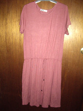 NWOT Womens Size 1XL Boutique Mai Soli Dress Slinky Elastic Waist 
