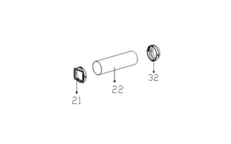 Gaine d'évacuation Air Rep 22 haute résistance pour climatiseur Electrolux
