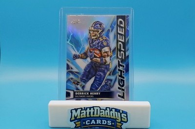 2025 Topps Cosmic Chrome Football Derrick Henry Light Speed LS-13 Ravens