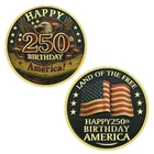 1776-2026 USA 250 Years Freedom Coin | Eagle Liberty Bell Collectible Medal