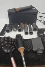 Genuine Dyson Airwrap HS05 Multi Styler LONG Full Kit w/ Travel Case, Copper