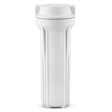 Hydronix HX-HF2-10WHWH38 10 inch Housing with Flat Cap for RO  Filtration Sy...