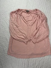 Style & Co Pink 3/4 Sleeve Top Size XL