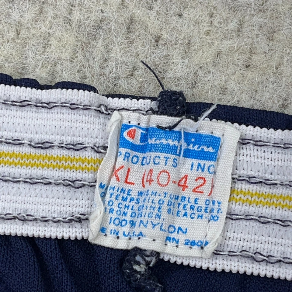 Vintage West Virginia Mountaineers Shorts Men XL 70s Champion USA WVU Running - Image 3 of 4