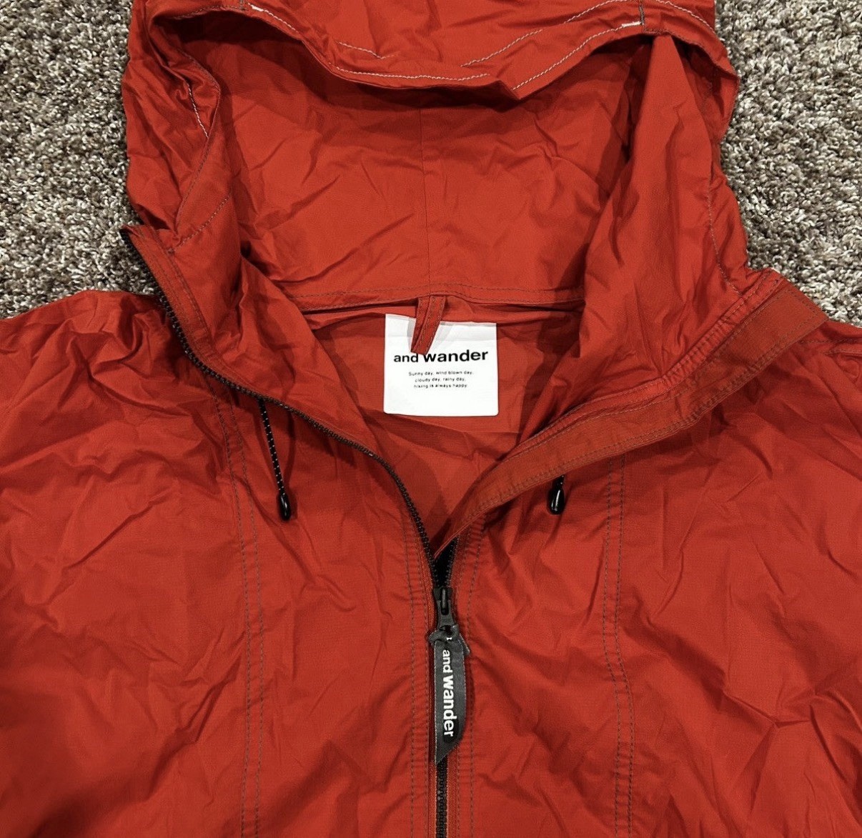 And Wander Pertex Nylon Packable Wind Shell Jacke… - image 3