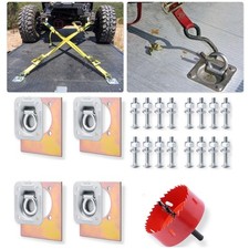 4recessed D-ring Tie Down Anchor Kit For Trailer Cargo Truck Heavy Duty 6000lb 4recessed D-ring Tie Down Anchor Kit For Trailer Cargo Truck Heavy Duty 6000lb
