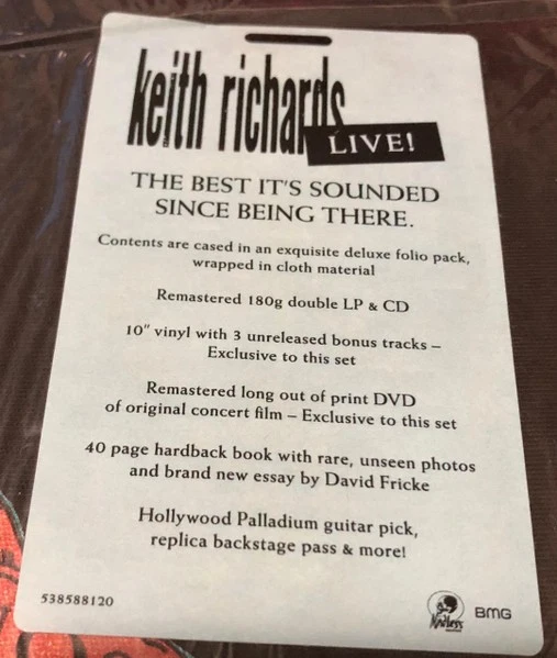 Keith Richards – Live (Doppel LP, DVD, CD + 10", 2022), Deluxe Edition, neu (M) - Bild 4 von 4
