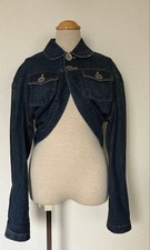 tricot COMME des GARCONS cropped Denim Jacket