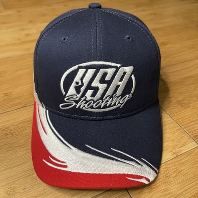 VTG USA Shooting Team Red White Blue Navy AOP Nice Quality Adjustable Mens Hat