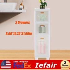 3 Drawers Bathroom Storage Cabinet Freestanding Bedroome Kitchen Organizer Shelf