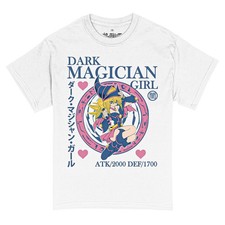 Yu-Gi-Oh - Duel Dark Magician Girl Stats Adult T-Shirt - White - Officially Lic