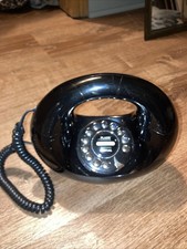 Polyconcept Donut Handbag Phone Black Push Button Dial Vintage Retro