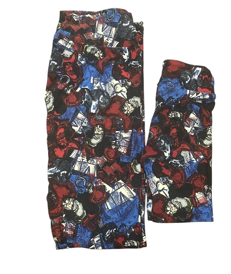 Conjunto Leggings LuLaRoe a Juego OS (2-10) y SM (2-8) Disney Captain Hooj Leggings Foto 3 de 4