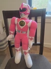 Vintage 1993 Saban Mighty Morphan Power Ranger Pink  Plush Figure 18" Doll