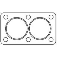 HJS Dichtung Abgasrohr Auspuffdichtungen passend für Opel Manta B 58_ 59_