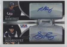 2010 Bowman Sterling Black Refractor 15/25 Nick Ramirez Steve Rodriguez Auto 4r3
