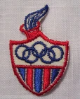 PATCH PATCH EMBROIDERED HEAT ADHESIVE - OLYMPIC FLAME N°2 ** 6 x 4 cm **