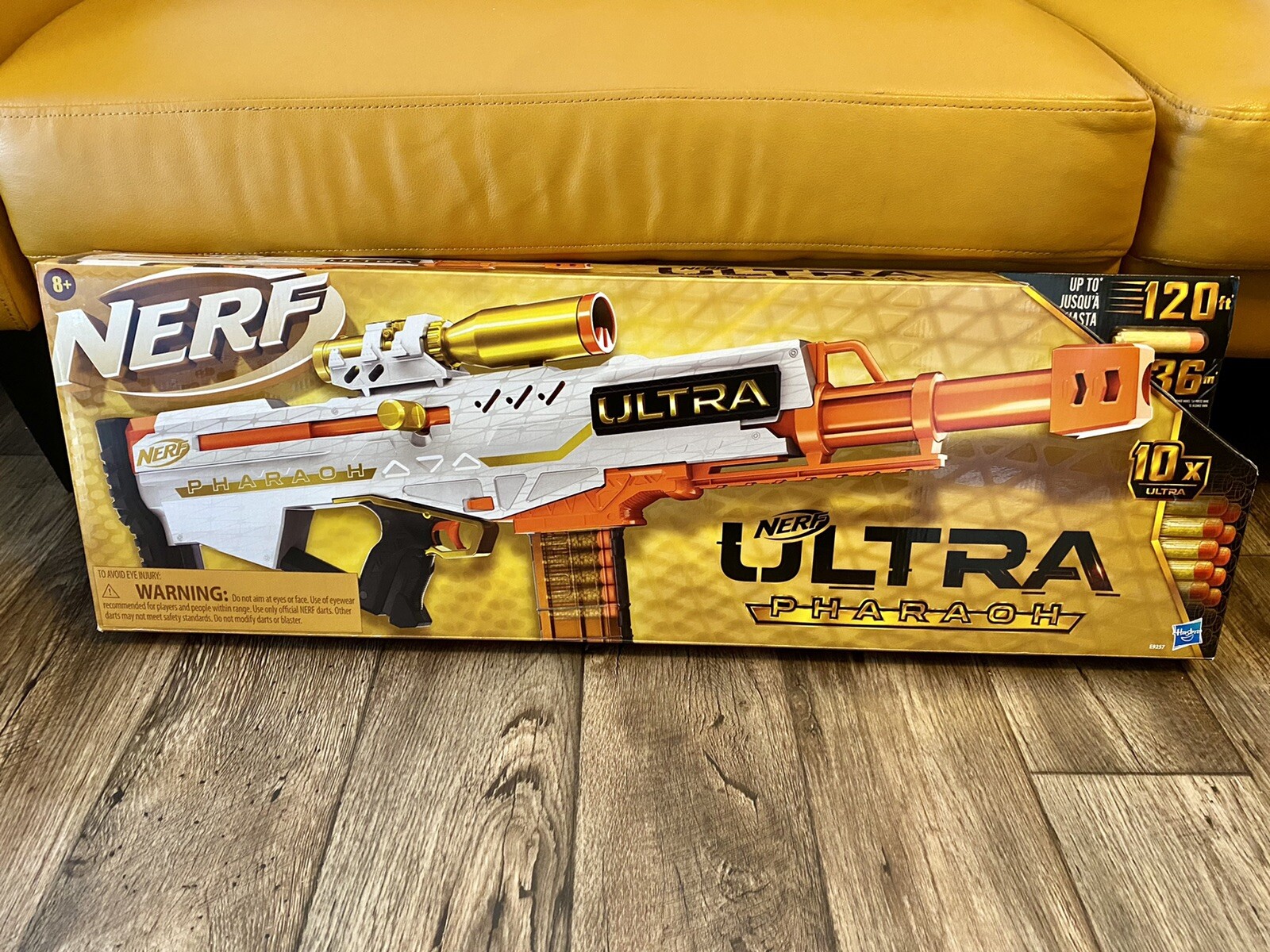 NERF Gun Ultra Pharaoh Bolt Blaster Action Sniper Rifle With Gold