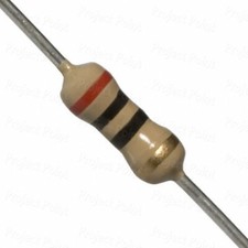 4 pcs - 20 ohm carbon film 1/4 watt 5 resistors