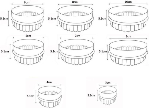 8 Pieces Display Stands for Pyrex Bowls Bowl for... - Picture 3 of 6