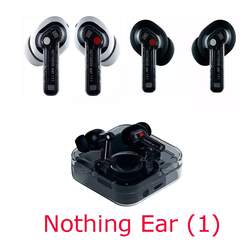 Nothing Ear (1) Buds Ultralight Noice Cancellation Bluetooth Earbuds - Open  Box