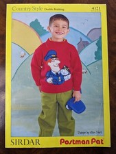 Postman Pat and Cat Jess Jumper Sweater KNITTING PATTERN Sirdar D.K 24-28" 