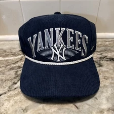 New York Yankees MLB '47 Brand Hitch Rope Adjustable Snapback Corduroy Hat Cap