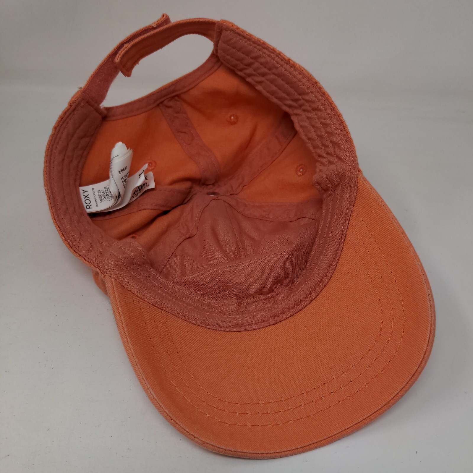 ROXY Strapback Hat Orange One Size Adjustable Emb… - image 6