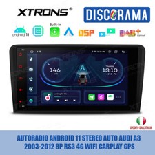 Autoradio Android 11 Stereo Auto Audi A3 2003-2012 8p Rs3 4g WIFI CarPlay GPS - Miniatura 1