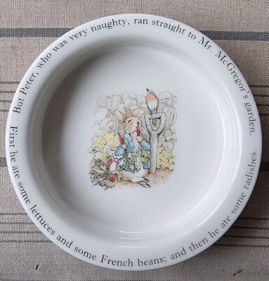 Wedgewood Peter Rabbit Mr McGregors Garten Deko Schale Schale