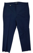 LAUREN RALPH LAUREN WOMEN'S PANTS NAVY 18W 