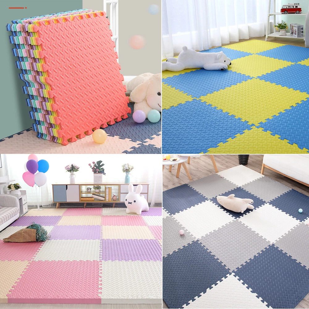 EVA Foam Floor Mat Heavy Duty Interlocking Gym Exercise Baby Kids