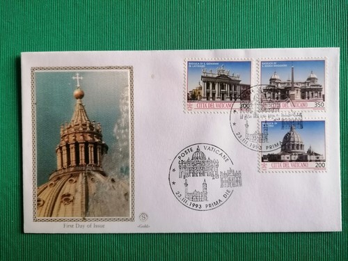 CITTA' DEL VATICANO 1993 FDC FILAGRANO GOLD TESORI D'ARTE CITTA' DEL VATICANO - Foto 2 di 3