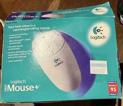 Logitech First Mouse Logitech First Mouse+ Model # 1428 | eBay