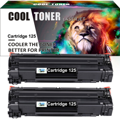 2pk 125 Toner Cartridge for Canon ImageClass LBP6000 LBP6030w MF3010 Printer
