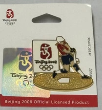 2008 Beijing Olympic Pin softball Logo Lapel Pin