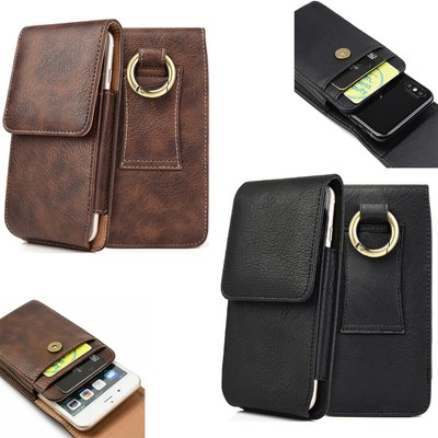 Für Huawei Handy Vertical Leader Gürtelclip Fall Holster Beutel Tragen Tasche DE